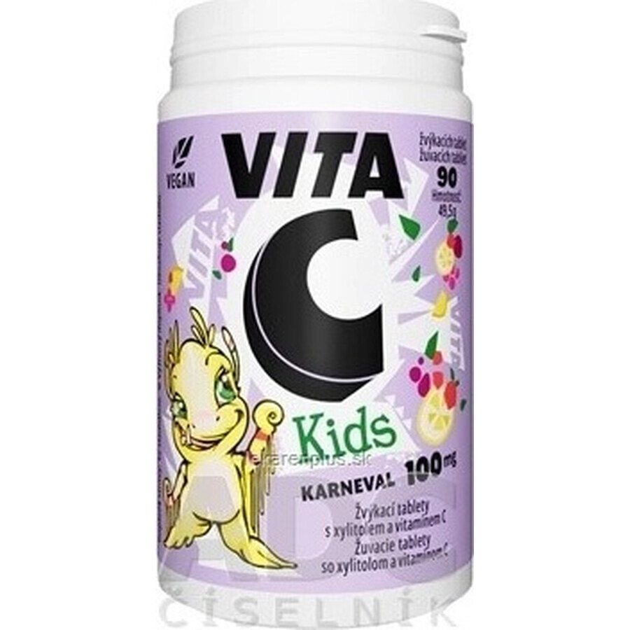 Vitabalans VITA C KIDS 100 MG 1×90 tbl, complemento alimenticio