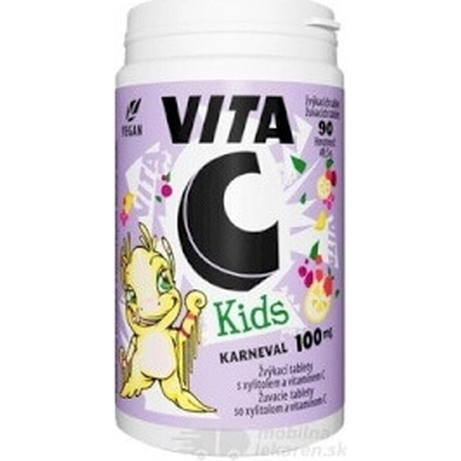 Vitabalans VITA C KIDS 100 MG 1×90 tbl, complemento alimenticio