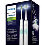 Philips Sonicare 4300 HX6807/35 Juego 1+1 1×1, cepillo dental sónico 2 piezas