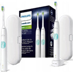 Philips Sonicare 4300 HX6807/35 Juego 1+1 1×1, cepillo dental sónico 2 piezas