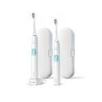 Philips Sonicare 4300 HX6807/35 Juego 1+1 1×1, cepillo dental sónico 2 piezas