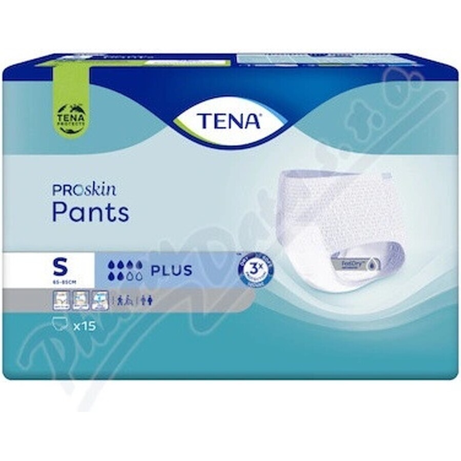 TENA Pants Plus S 1×15 stuks TENA Pants Plus S 1×15 stuks, absorberende slip