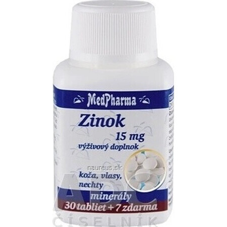 MedPharma ZINOC 15 mg 1×37 tbl, zink