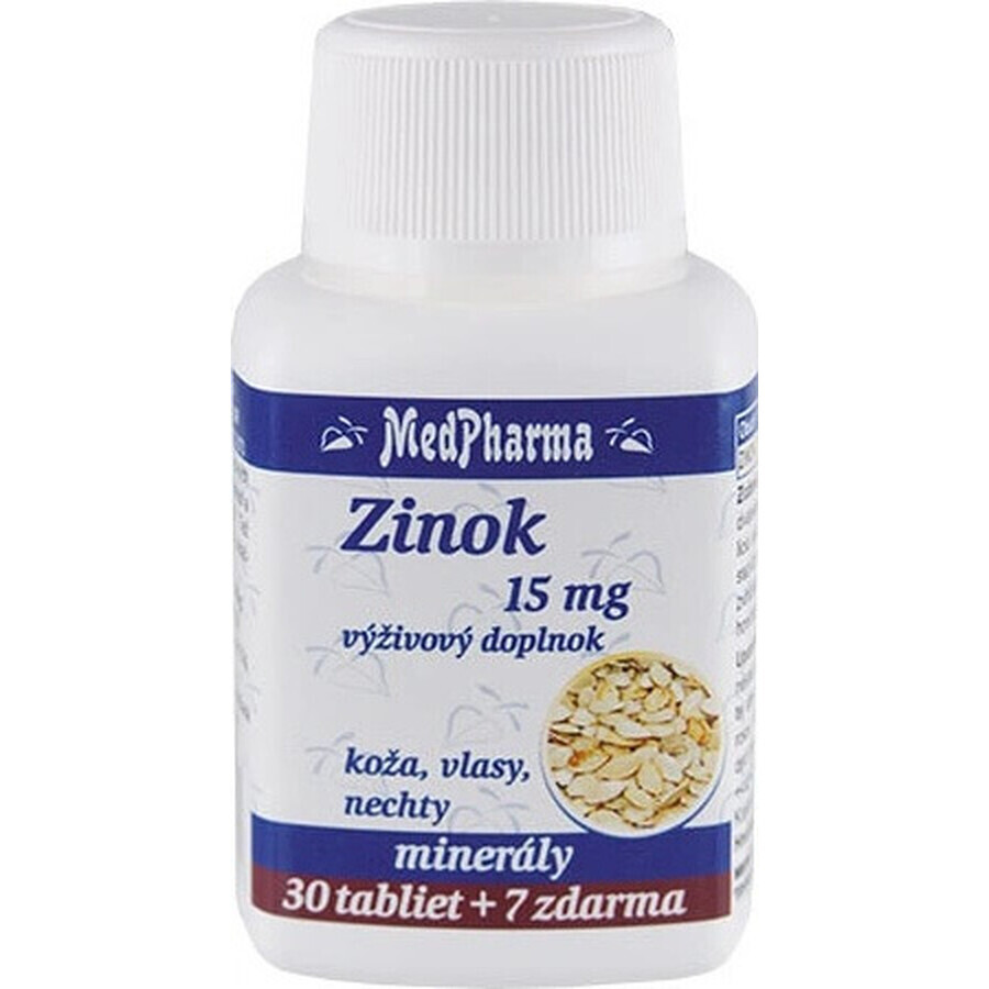 MedPharma ZINOC 15 mg 1×37 tbl, zink