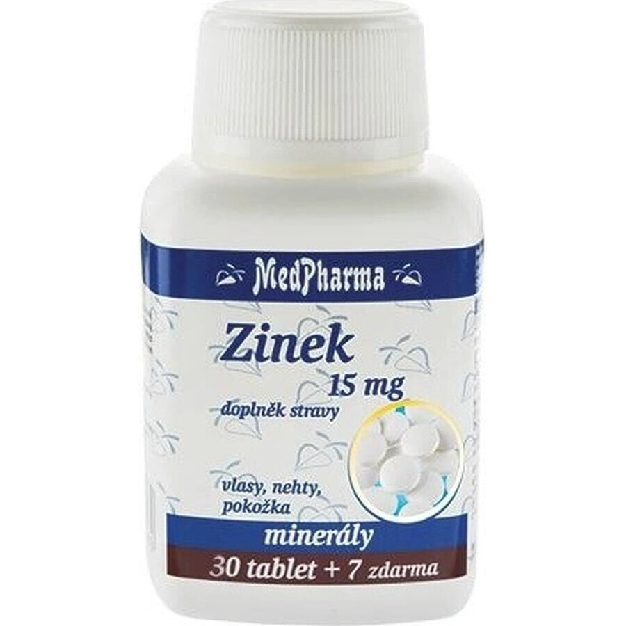 MedPharma ZINOC 15 mg 1×37 tbl, zink