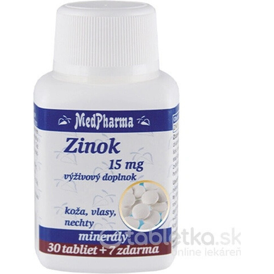 MedPharma ZINOC 15 mg 1×37 tbl, zink