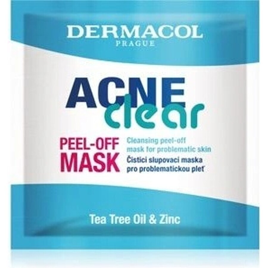 Dermacol Acneclear Mascarilla Peeling Limpiadora 1×8 ml, mascarilla limpiadora