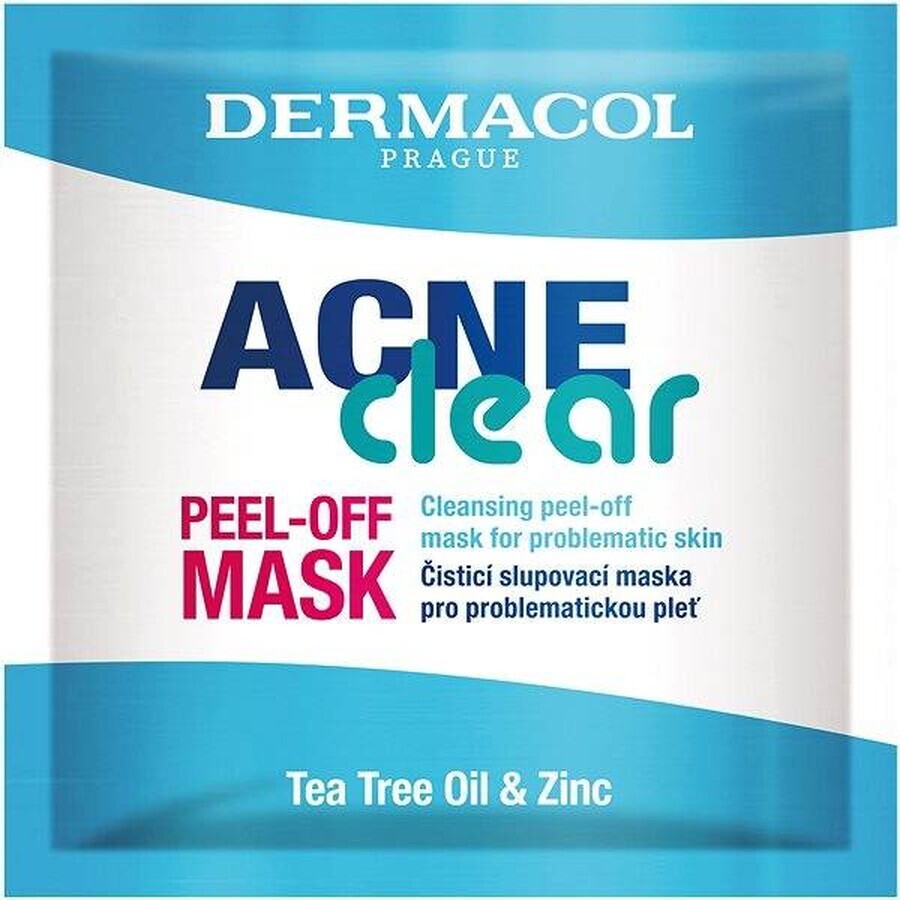 Dermacol Acneclear Mascarilla Peeling Limpiadora 1×8 ml, mascarilla limpiadora