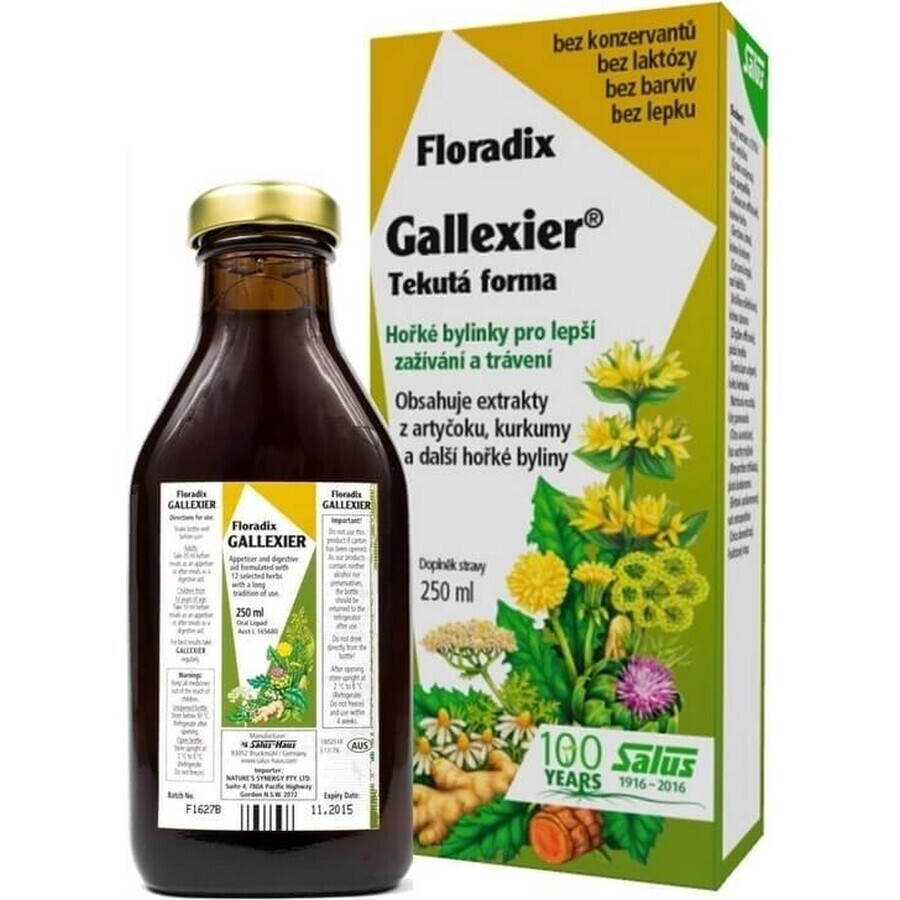 SALUS Floradix Gallexier 1×250 ml, forme liquide