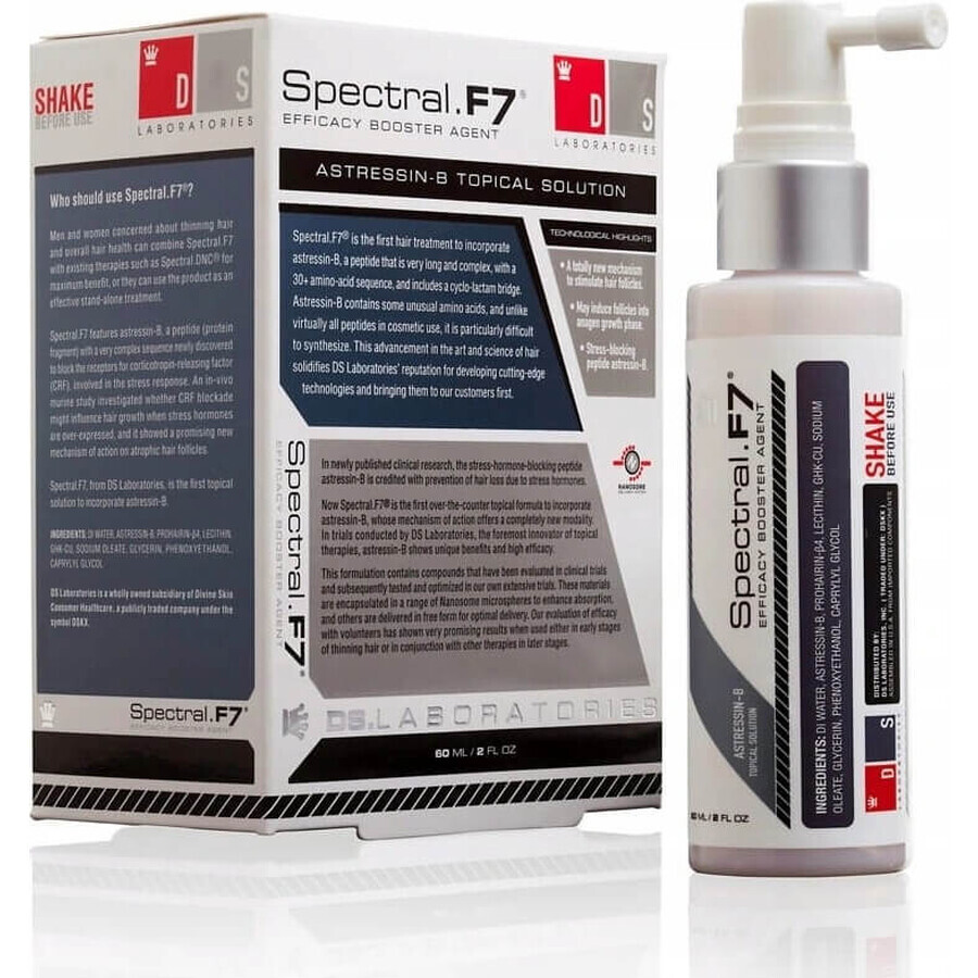 DS Laboratories ser împotriva căderii părului prin stres SPECTRAL F7 60 ml 1×60 ml, ser împotriva căderii părului