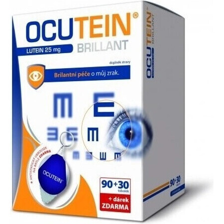 OCUTEIN BRILLANT Luteína 25 mg - DA VINCI Lote 1×1, complemento alimenticio 120 cps + regalo