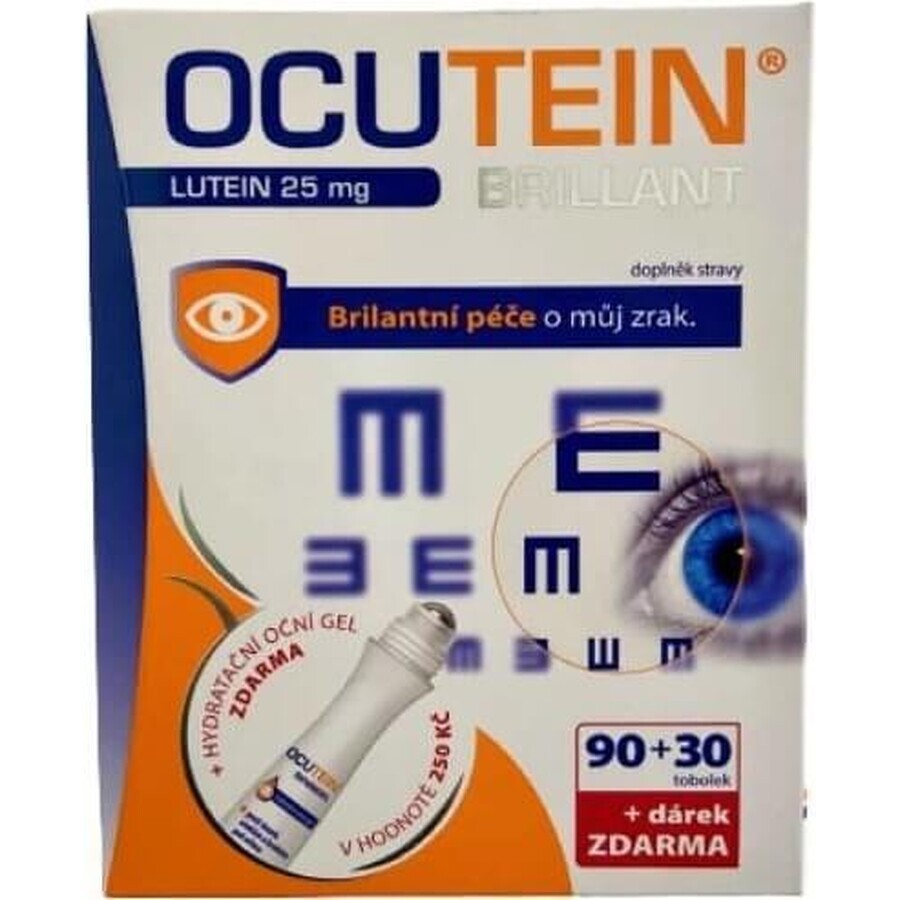 OCUTEIN BRILLANT Luteína 25 mg - DA VINCI Lote 1×1, complemento alimenticio 120 cps + regalo