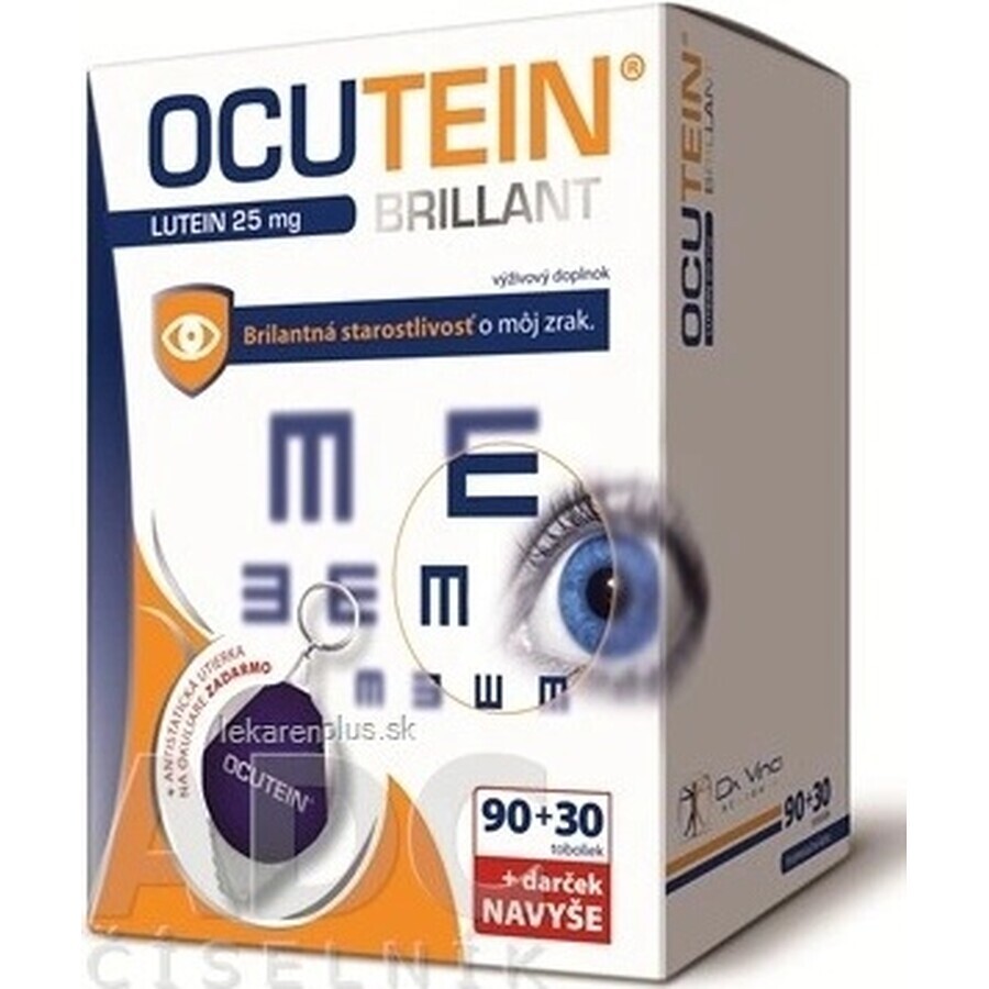 OCUTEIN BRILLANT Luteína 25 mg - DA VINCI Lote 1×1, complemento alimenticio 120 cps + regalo