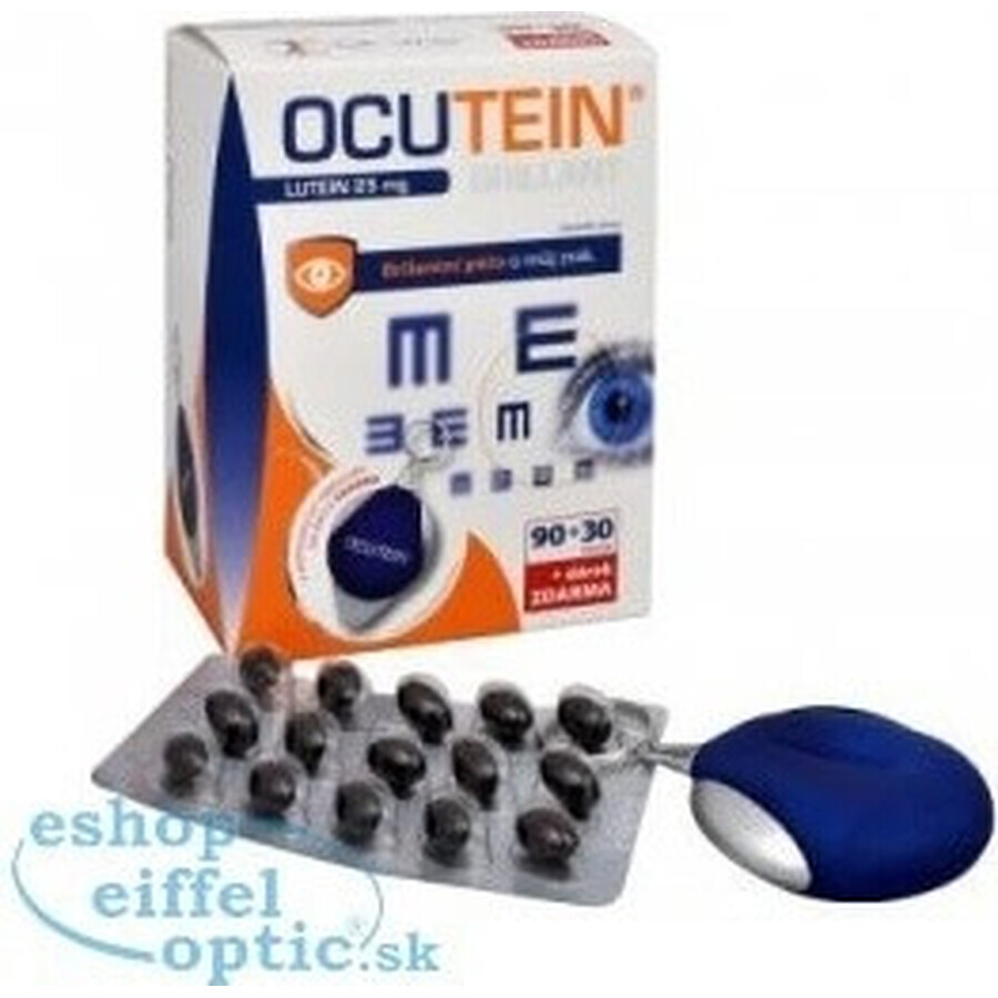 OCUTEIN BRILLANT Luteína 25 mg - DA VINCI Lote 1×1, complemento alimenticio 120 cps + regalo