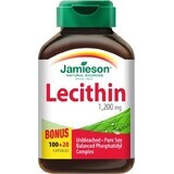 JAMIESON LECITIN 1200 mg 1×120 cps, complemento alimenticio