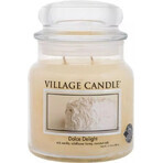 Village Candle Duftkerze im Glas - Dolce Delight - Velvet Delight, mittel 1×1 Stück, Duftkerze im Glas