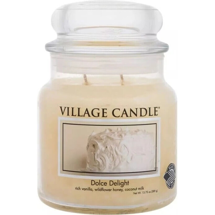 Village Candle Duftkerze im Glas - Dolce Delight - Velvet Delight, mittel 1×1 Stück, Duftkerze im Glas