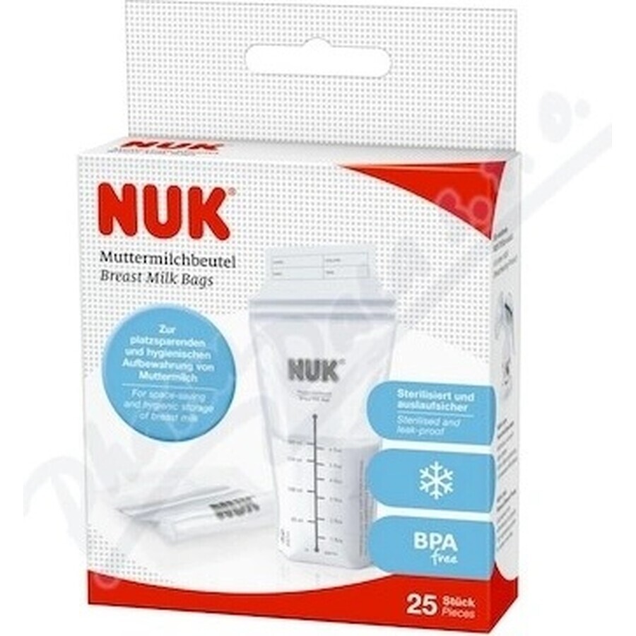 NUK moedermelkzakjes 1×25 stuks, melkzakjes