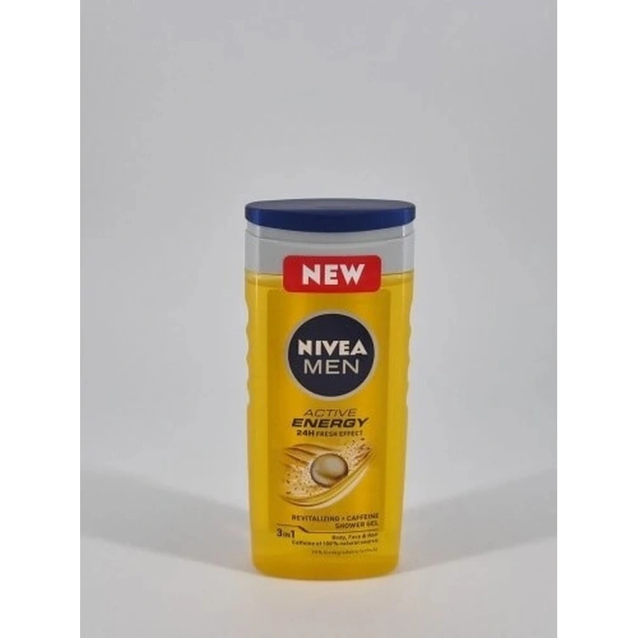 NIVEA Men Active Energy Duschgel 1×250 ml, spendet der Haut Feuchtigkeit