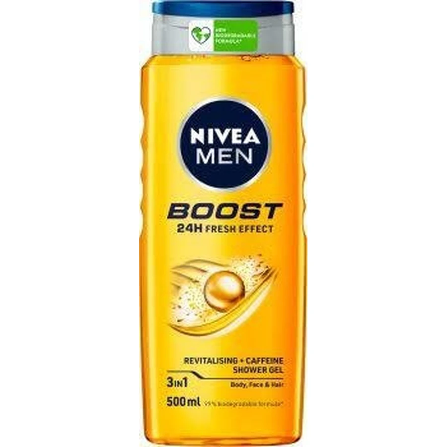 NIVEA Men Active Energy Duschgel 1×250 ml, spendet der Haut Feuchtigkeit