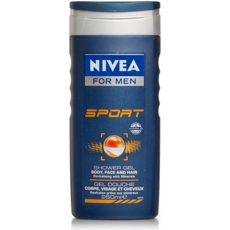 NIVEA Men Active Energy Duschgel 1×250 ml, spendet der Haut Feuchtigkeit