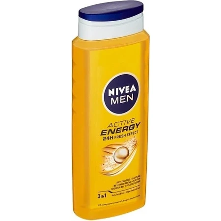 NIVEA Men Active Energy Duschgel 1×250 ml, spendet der Haut Feuchtigkeit