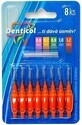 Denticol tama&#241;o 1,2mm, cepillo interdental con mango plano 1&#215;8 piezas, cepillo interdental