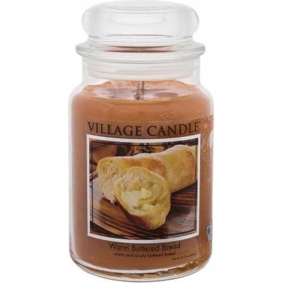 Village Candle Geurkaars in glas - Warm Buttered Bread, groot 1×1 st