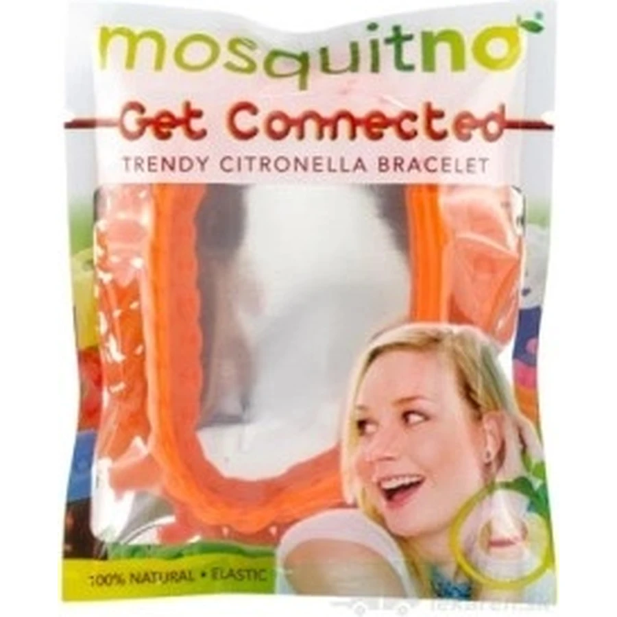 MosquitNo Bracelet anti-moustique pour adultes qui libère une odeur de citronnelle 1×1 pc, bracelet anti-moustique