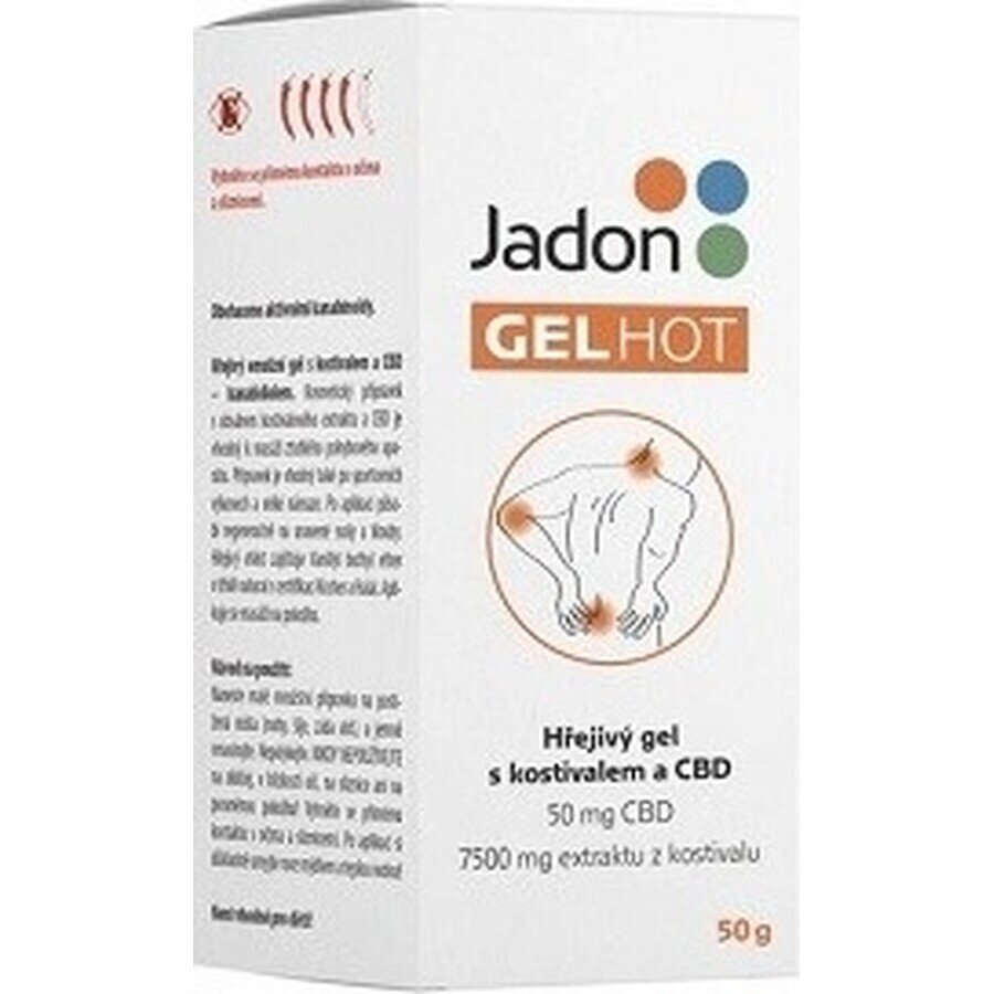 Jadon HOT GEL warming gel with CBD 1x50 g