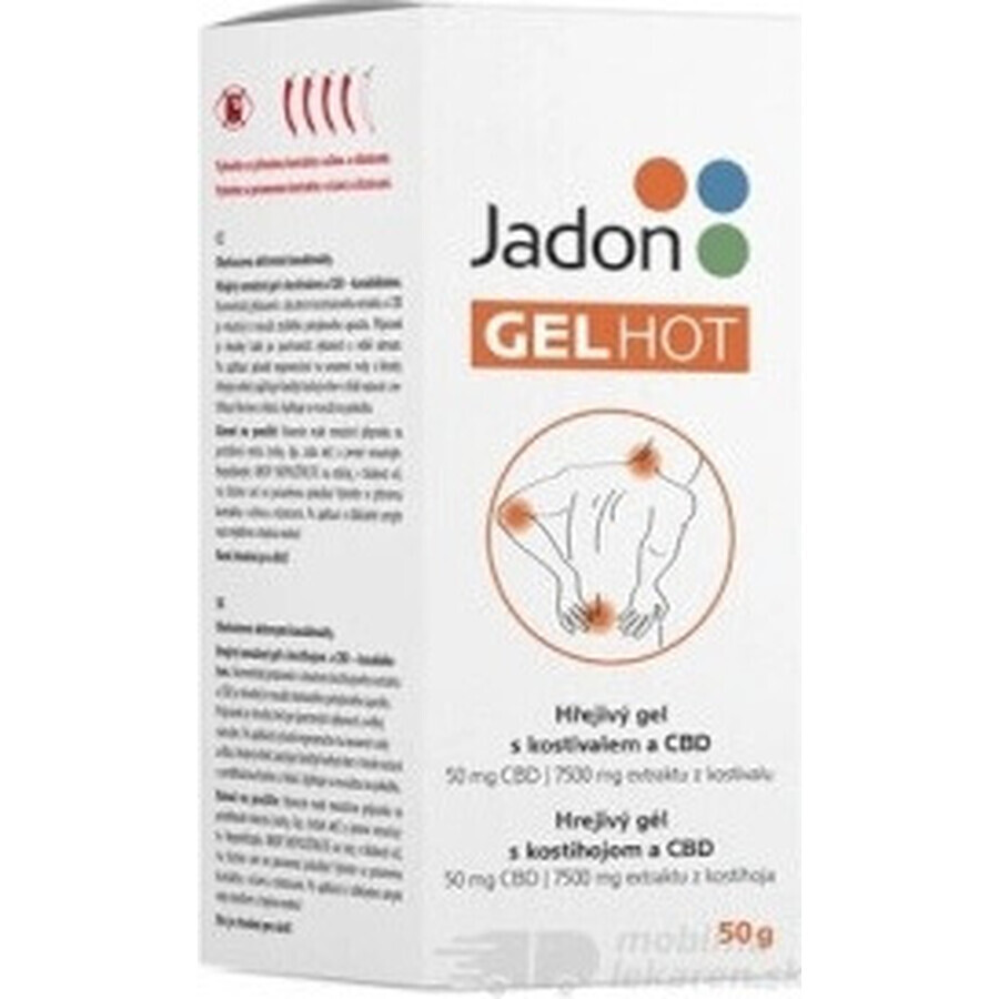 Jadon HOT GEL warming gel with CBD 1x50 g