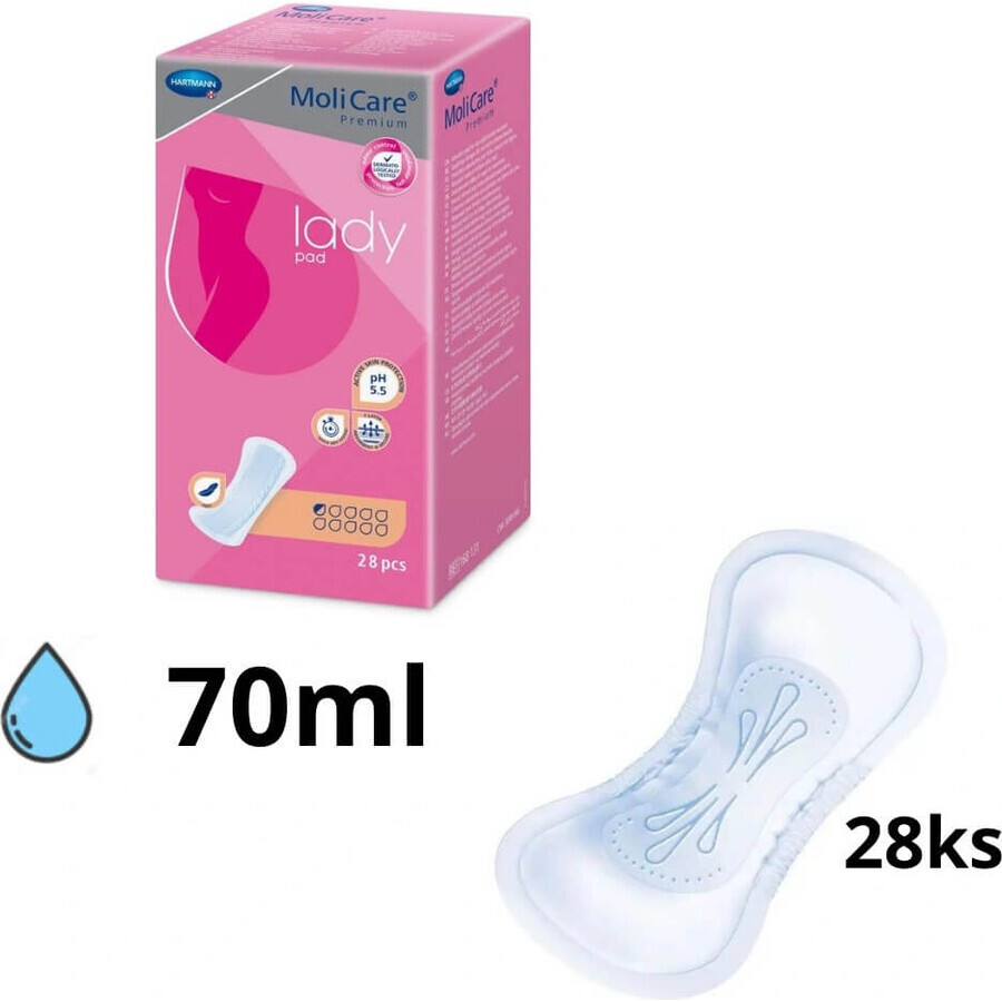 MoliCare Donna Premium 0,5 gocce 1×28 pezzi, assorbenti per incontinenza