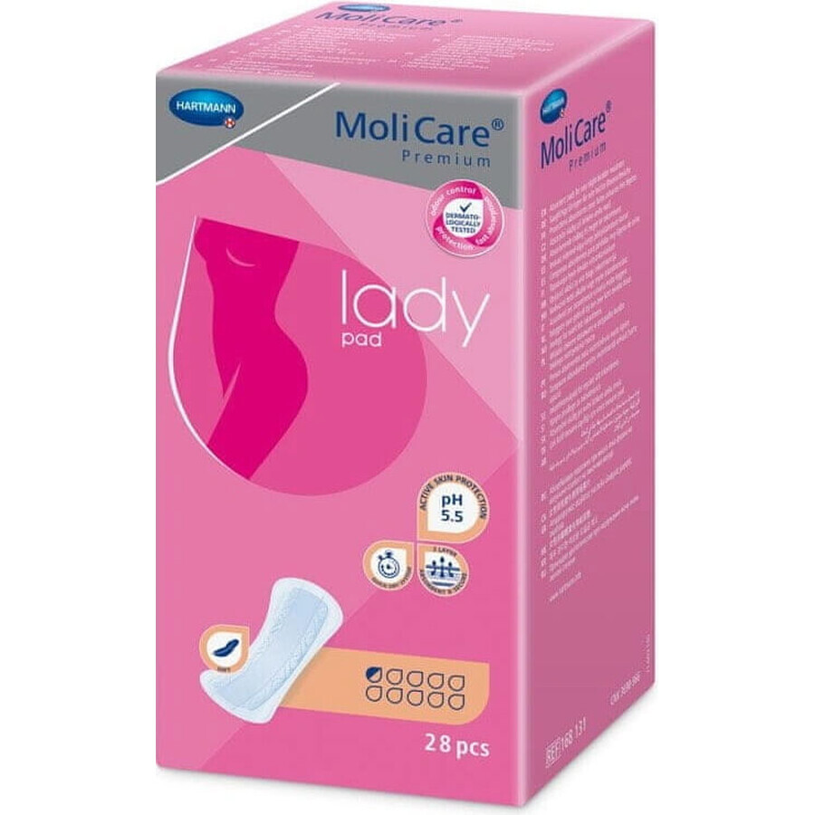 MoliCare Donna Premium 0,5 gocce 1×28 pezzi, assorbenti per incontinenza