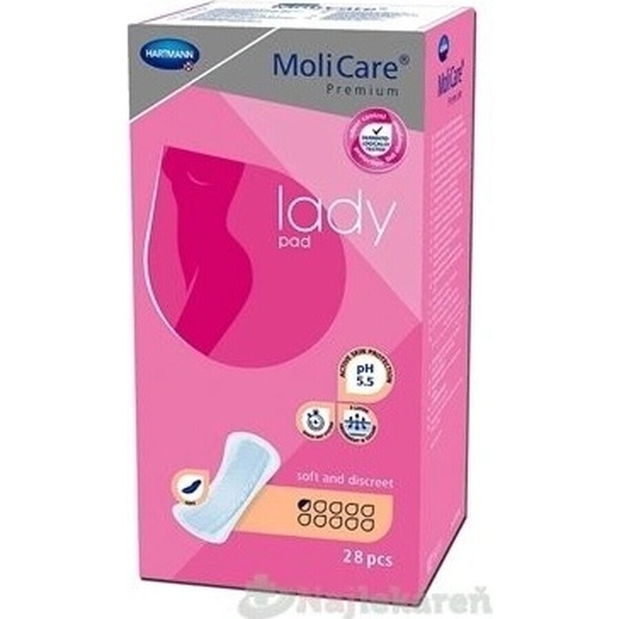 MoliCare Donna Premium 0,5 gocce 1×28 pezzi, assorbenti per incontinenza