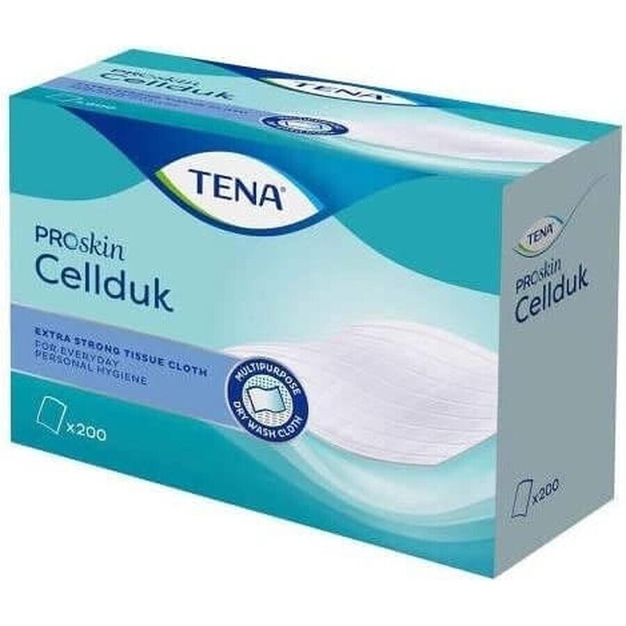 TENA Cellduk Wipes for incontinent people 1×200 pcs, 25×26 cm wipes