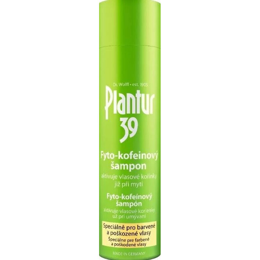 Plantur 39 Șampon cu fito-cafeină pentru păr vopsit 1×250 ml, șampon cu cafeină