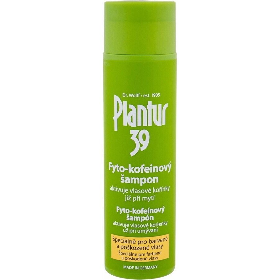 Plantur 39 Șampon cu fito-cafeină pentru păr vopsit 1×250 ml, șampon cu cafeină