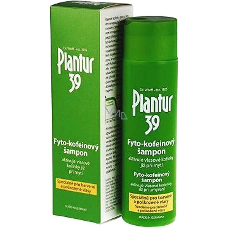 Plantur 39 Șampon cu fito-cafeină pentru păr vopsit 1×250 ml, șampon cu cafeină