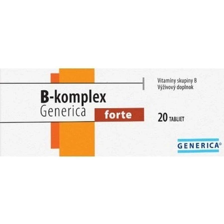 GENERICA B-complex forte 1×20 tbl, Complejo B