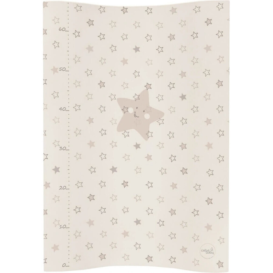 CEBA Alfombra de repuesto 2 cuadrado suave COSY (50x70) Beige estrellas 1×1 ud.