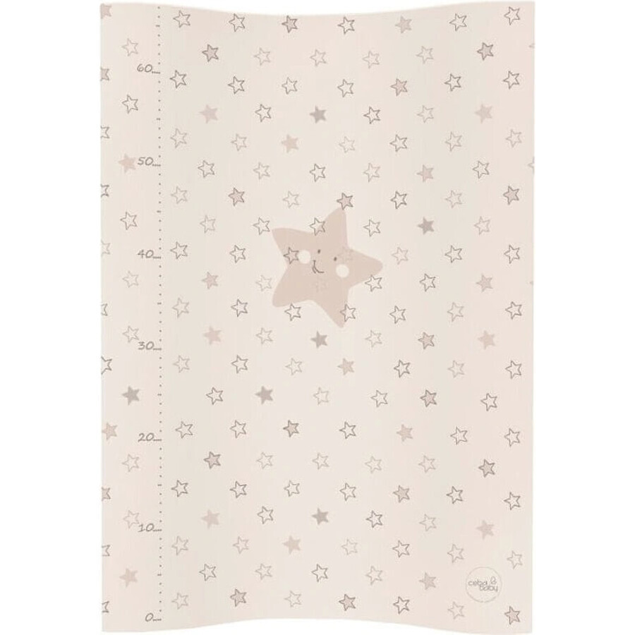 CEBA Alfombra de repuesto 2 cuadrado suave COSY (50x70) Beige estrellas 1×1 ud.