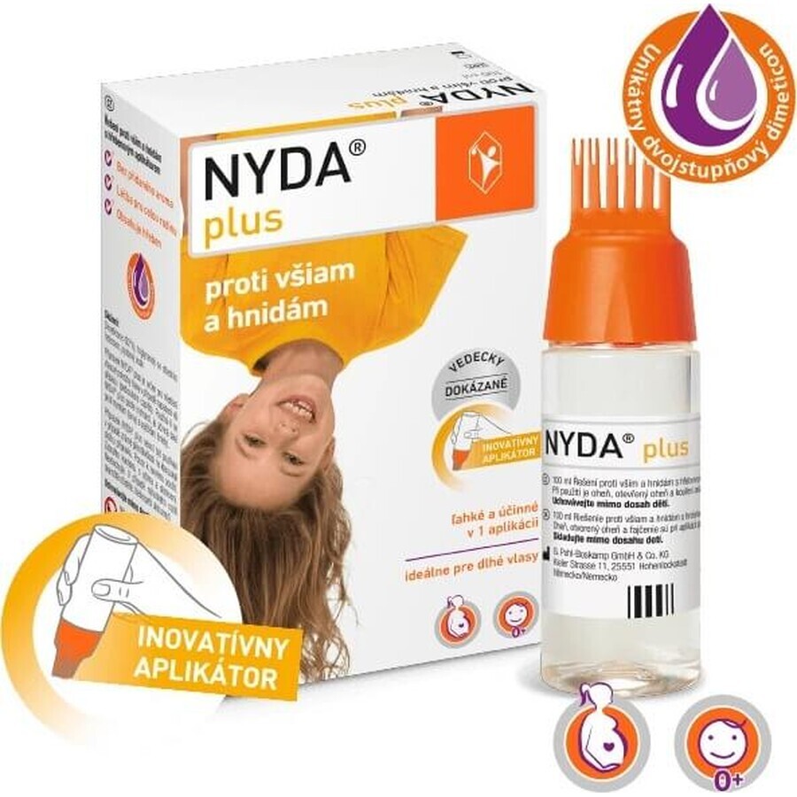 NYDA plus 1×100 ml 1×100 ml, gegen Läuse und Filzläuse