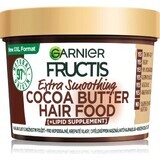 Garnier Fructis Fructis Hair Food Mascarilla suavizante de manteca de cacao para cabellos rebeldes y encrespados, 400 ml 1×400 ml, mascarilla capilar