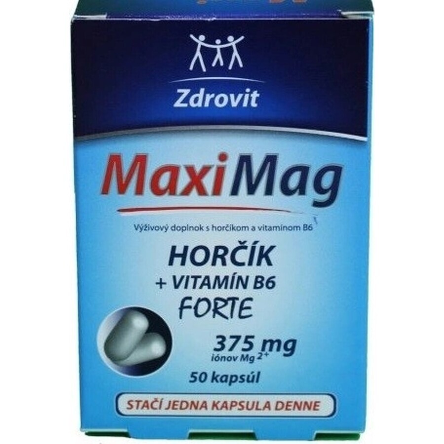 ZDROVIT MAXI MAG HORCIK+B6 FORTE 1×50 cps, supliment alimentar