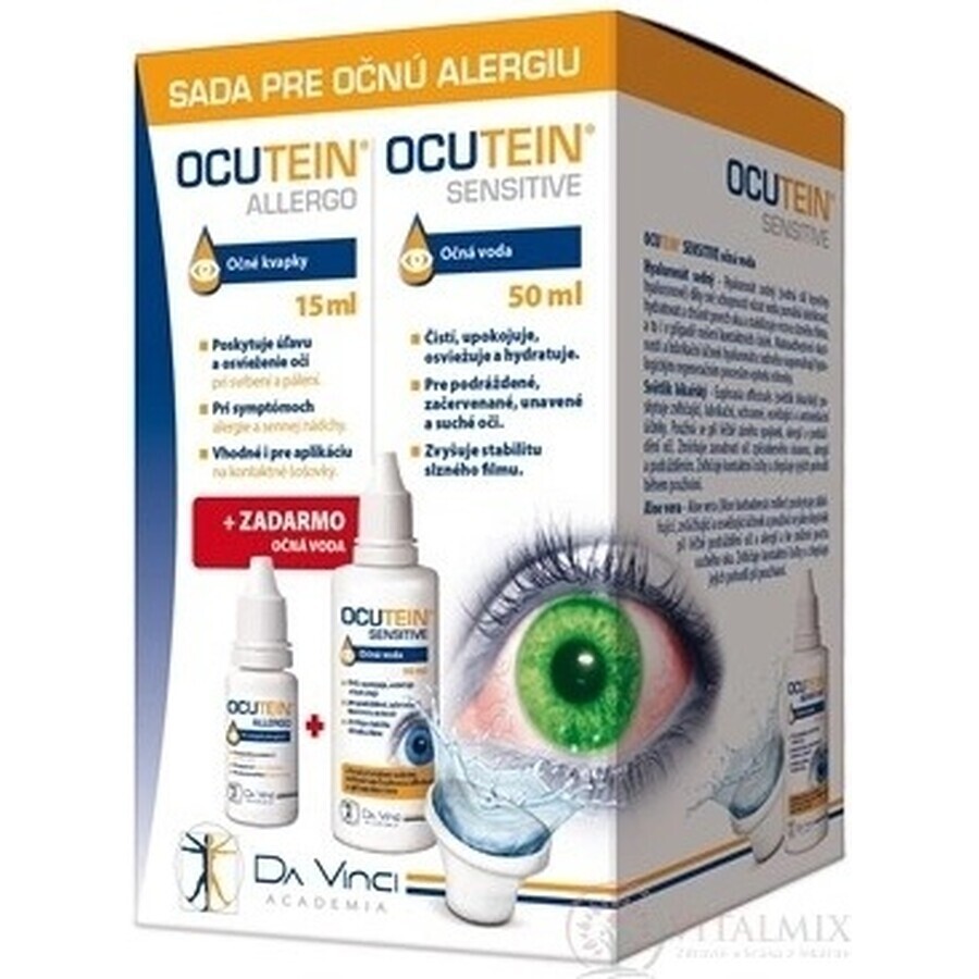 OCUTEIN ALLERGO eye drops 15 ml + eyewash 50 ml FREE 1×15 + 50 ml, eye allergy kit