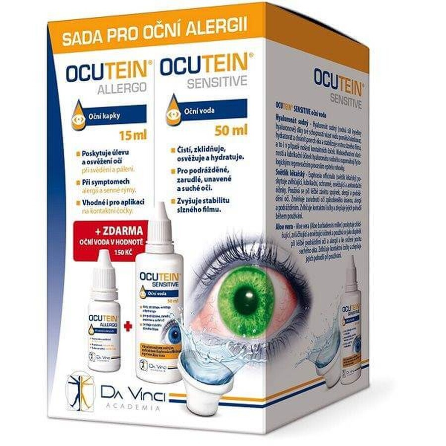 OCUTEIN ALLERGO eye drops 15 ml + eyewash 50 ml FREE 1×15 + 50 ml, eye allergy kit