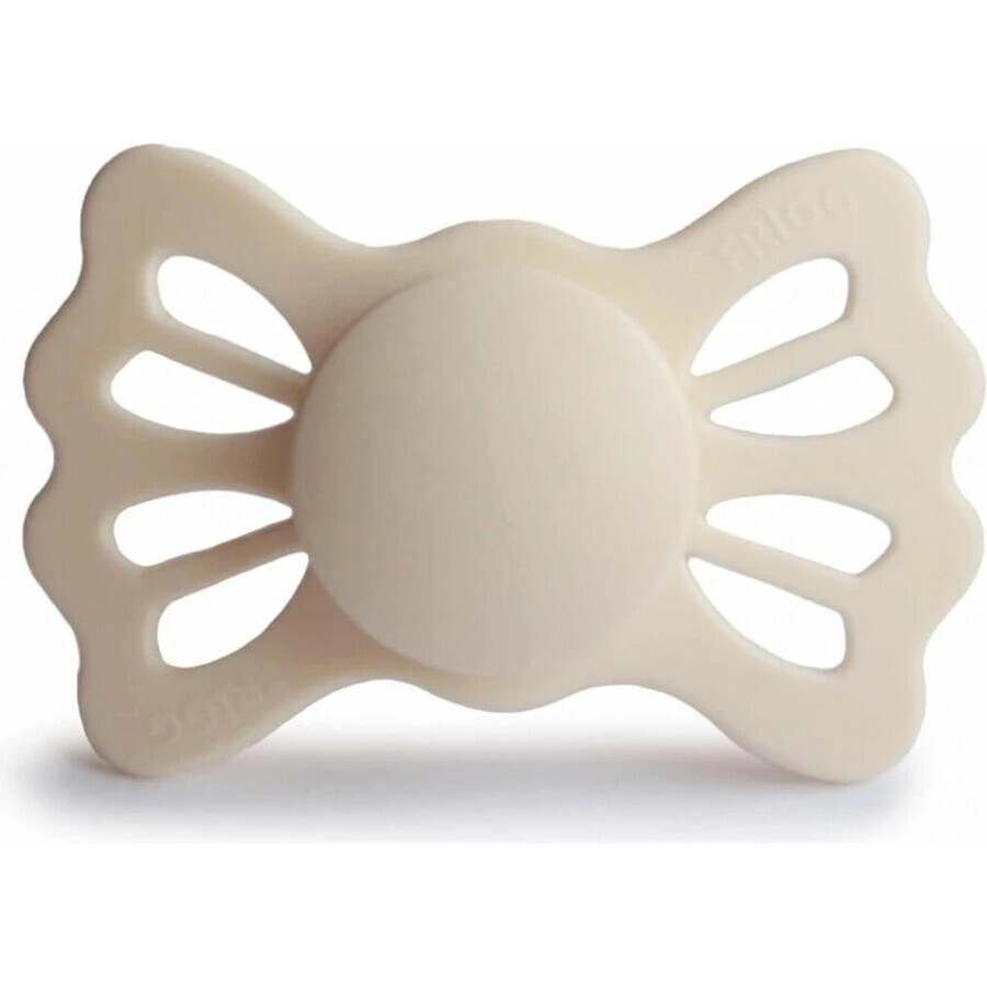 FRIGG Lucky Lucky Symmetrical Symmetrical Silicone Soother Cream, +6m 1×1 pc, silicone soother