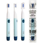 Vitammy Buzz cepillo dental sónico con 28.000 micromovimientos, 2 programas de limpieza, Azul Marino/Azul 1×1 ud, cepillo dental eléctrico