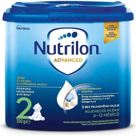 Nutrilon Advanced 2 1×350 g, formulă de lapte pentru sugari