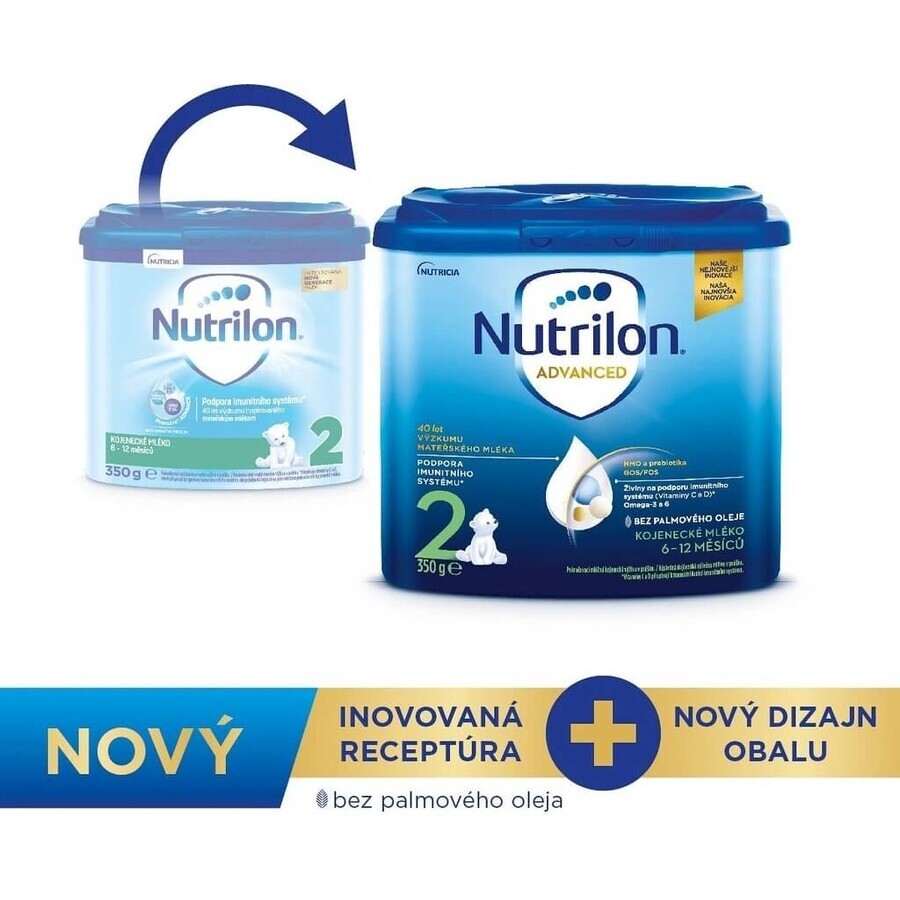 Nutrilon Advanced 2 1×350 g, formulă de lapte pentru sugari